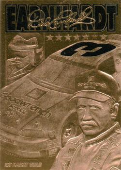 2001 Danbury Mint Gold Collectibles Dale Earnhardt Career & Championship 23kt Gold Cards #NNO Dale Earnhardt Front