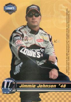 2002 Lowe's Choice Hotels Racing #NNO Jimmie Johnson Front