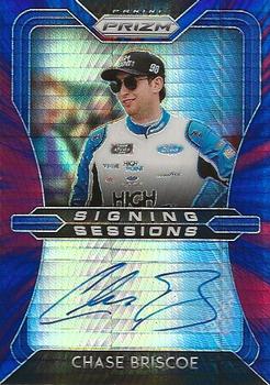 2020 Panini Prizm - Signing Sessions Red and Blue Hyper Prizm #SS-CB Chase Briscoe Front
