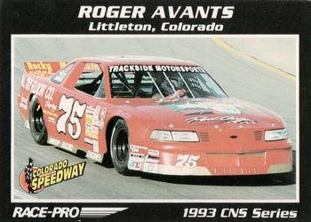 1993 Race-Pro - Promo #CNS #1 Roger Avants Front