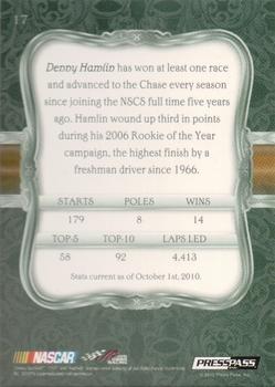 2010 Press Pass Five Star #17 Denny Hamlin  Back