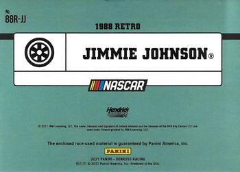 2021 Donruss - Retro 1988 Relics Red #88R-JJ Jimmie Johnson Back