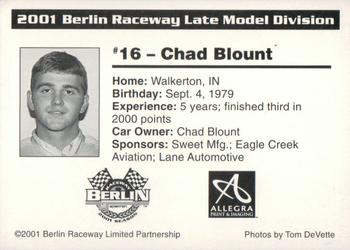 2001 Berlin Raceway #NNO Chad Blount Back