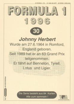 1996 Eurogum Formula 1 #30 Johnny Herbert Back
