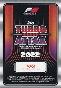 2022 Topps Turbo Attax F1 #131 Reece Ushijima / Rafael Villagómez / Franco Colapinto Back