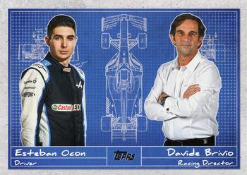 2021 Topps Formula 1 - Debrief #D-2 Esteban Ocon / Davide Brivio Front