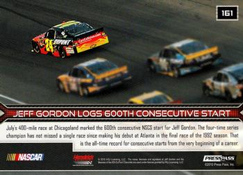 2011 Press Pass #161 Jeff Gordon  Back