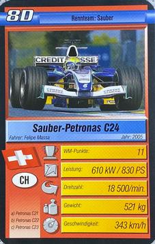 2006 Super Trumpf Ravensburger Pole Position #8D Sauber-Petronas C24 Front