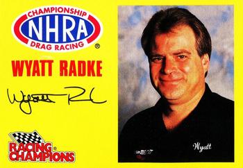 1996 Racing Champions NHRA Funny Car #08500-09814 Wyatt Radke Front