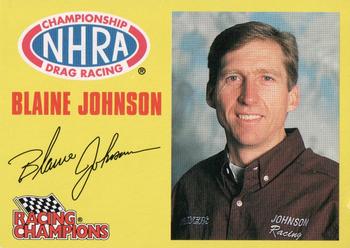1996 Racing Champions NHRA Dragsters #08600-09709 Blaine Johnson Front