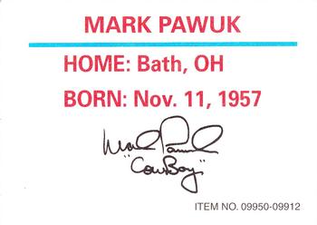 1997 Racing Champions NHRA Pro Stock #09950-09912 Mark Pawuk Back