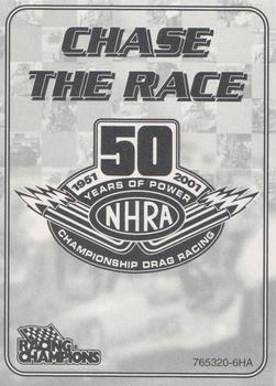 2001 Racing Champions NHRA #765320-6HA Larry Dixon Back