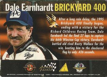 1995 Action Action Packed Brickyard 400 #NNO Dale Earnhardt Back