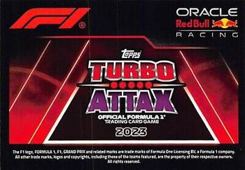 2023 Topps Turbo Attax F1 #15 Max Verstappen Back