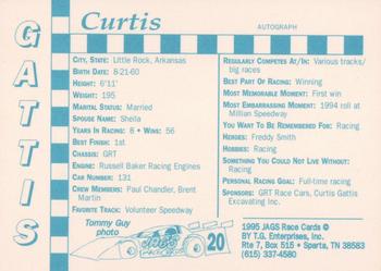 1995 Jags #20 Curtis Gattis Back