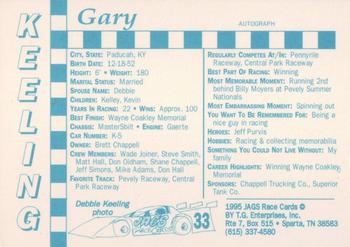 1995 Jags #33 Gary Keeling Back