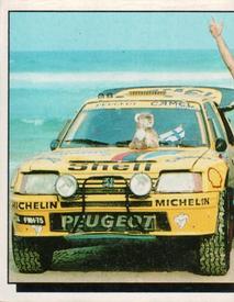1987 Panini Motor Adventures Stickers #55 Bernard Giroux / Ari Vatanen Front