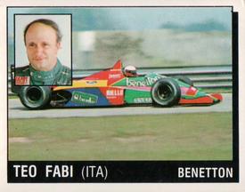 1987 Panini Motor Adventures Stickers #97 Teo Fabi Front