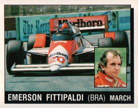 1987 Panini Motor Adventures Stickers #168 Emerson Fittipaldi Front