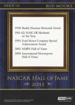 2011 Press Pass Eclipse - NASCAR Hall of Fame Blue #NHOF 115 Bud Moore Back