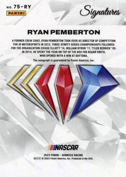 2023 Panini Prizm - NASCAR 75th Anniversary Signatures #75-RY Ryan Pemberton Back