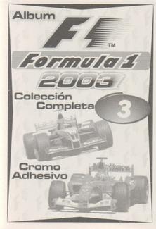 2003 Edizione Figurine Formula 1 #3 2003 Australian Grand Prix Drivers (Top Right) Back