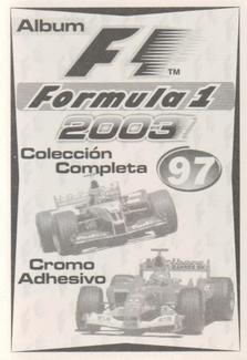 2003 Edizione Figurine Formula 1 #97 Michael Schumacher Back