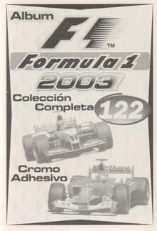 2003 Edizione Figurine Formula 1 #122 Michael Schumacher Back