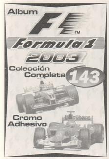 2003 Edizione Figurine Formula 1 #143 Ralf Schumacher / Marc Gene Back