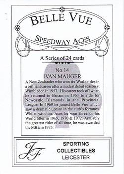 2001 J F Sporting Belle Vue Speedway Aces #14 Ivan Mauger Back