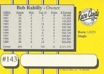 1990 Maxx - Glossy #143 Bob Rahilly Back