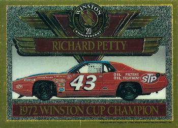 1991 Maxx Winston 20th Anniversary Foils #NNO Richard Petty 1972 Car Front