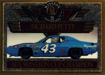 1991 Maxx Winston 20th Anniversary Foils #NNO Richard Petty 1971 Car Front
