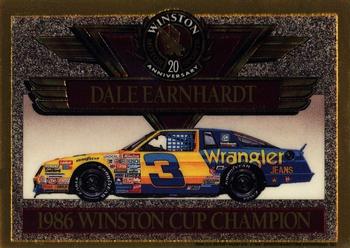 1991 Maxx Winston 20th Anniversary Foils #NNO Dale Earnhardt 1986 Car Front