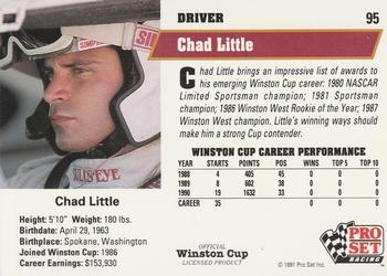 1991 Pro Set #95 Chad Little Back