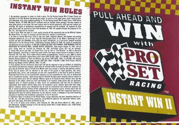 1991 Pro Set #NNO Instant Win Game Front