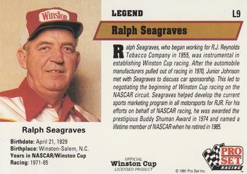 1991 Pro Set - Legends #L9 Ralph Seagraves Back