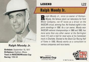 1991 Pro Set - Legends #L22 Ralph Moody Back