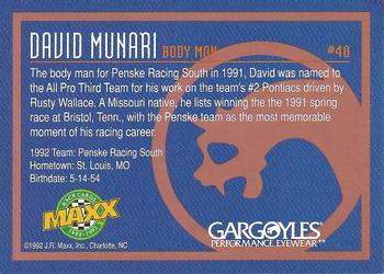 1992 Maxx All-Pro Team #48 David Munari Back