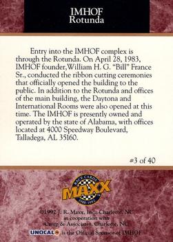 1992 Maxx IMHOF #3 IMHOF Rotunda Back