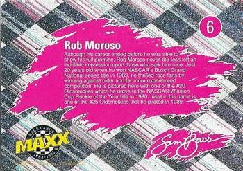 1992 Maxx (Red) - Sam Bass #6 Rob Moroso Back