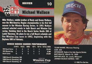 1992 Pro Set #10 Michael Wallace Back
