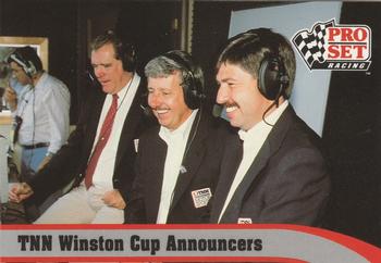 1992 Pro Set #215 TNN Winston Cup Announcers Front