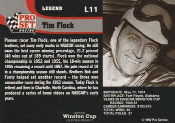 1992 Pro Set - Legends #L11 Tim Flock Back