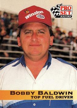 1992 Pro Set NHRA #24 Bobby Baldwin Front