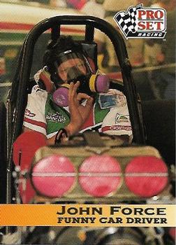 1992 Pro Set NHRA #35 John Force Front