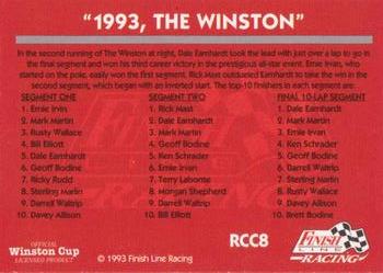 1992 Pro Set Racing Club #RCC8 1993, The Winston Back
