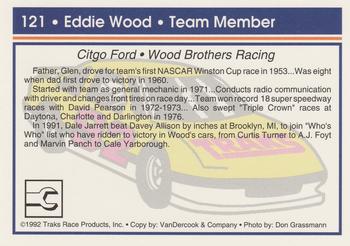 1992 Traks #121 Eddie Wood Back