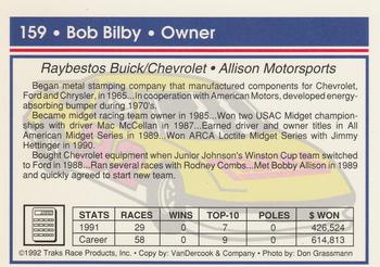 1992 Traks #159 Bob Bilby Back