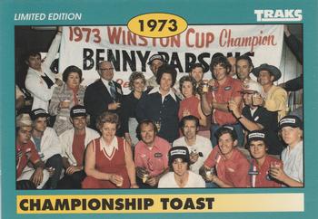1992 Traks Benny Parsons #19 Championship Toast Front